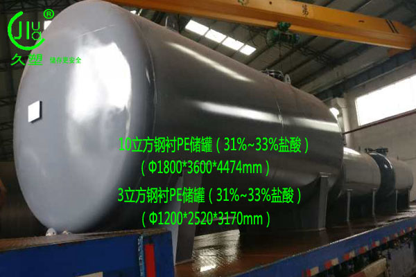 在未來,越來越多的用戶會選擇鋼襯塑鹽酸儲罐