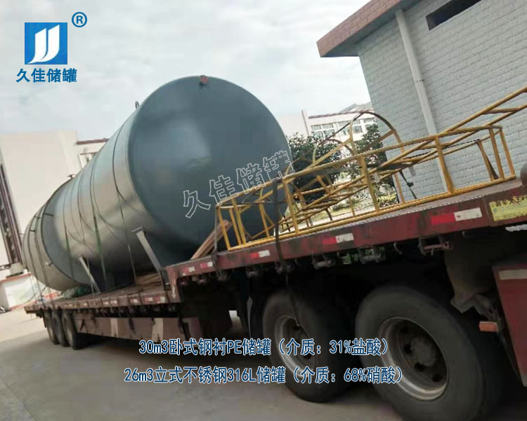江西30立方鹽酸儲罐和26立方硝酸儲罐廠家哪家好?